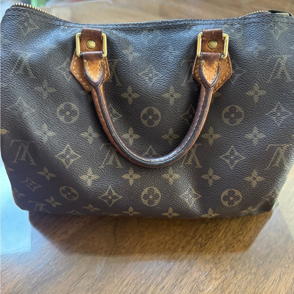 Louis Vuitton Brown Monogram Speedy 30 plus wallet